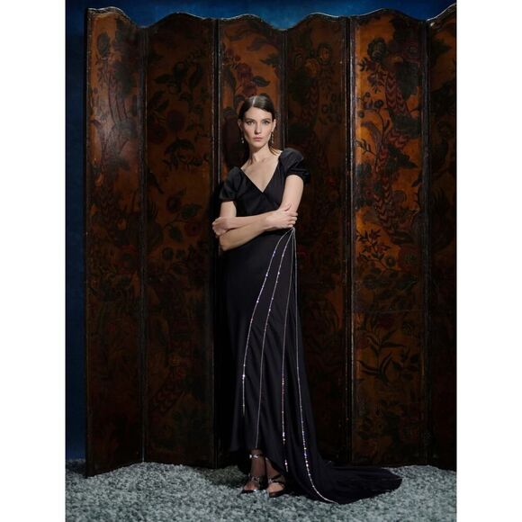 markarian maxine gown with crystal black US2 - Picture 2 of 11